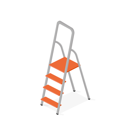 Stepladder, ladder vector isometric illustrationのイラスト素材