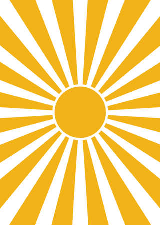 Abstract Sunrise Print. Wall art boho print bohemian home decorのイラスト素材