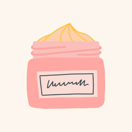 Moisturizer illustration, skin care product