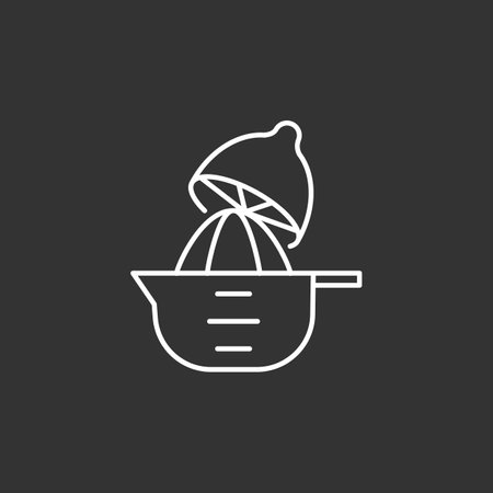 Lemon squeezer icon, editable stroke, line styleのイラスト素材