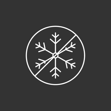 Do not freeze vector icon, editable strokeのイラスト素材