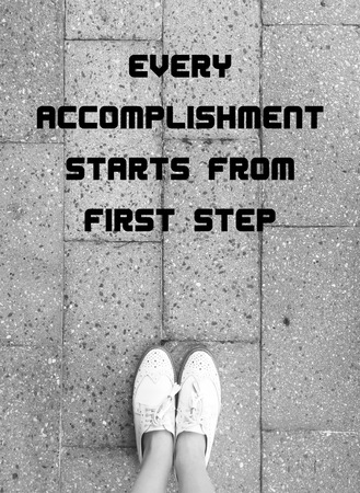 step to completionの写真素材