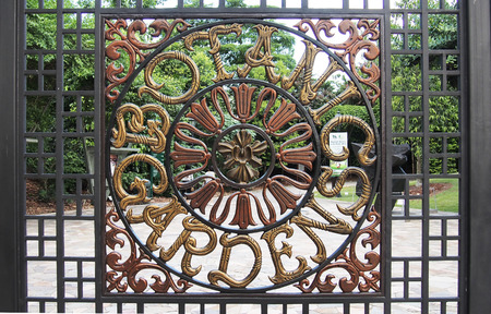 Entrance of Botanic gardenの写真素材