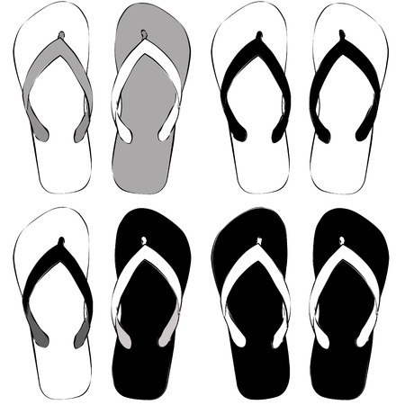 sandal shoesのイラスト素材