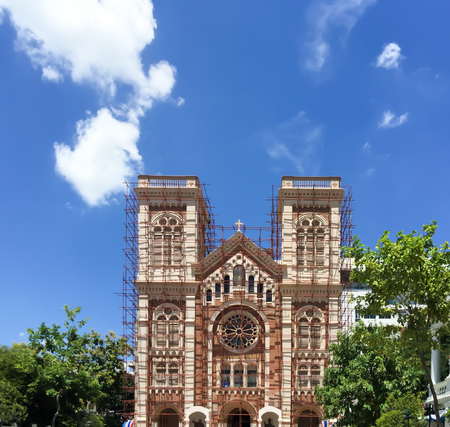 church under constructionの写真素材