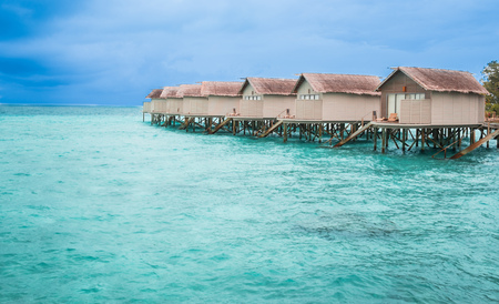 Maldive Bungalowの写真素材