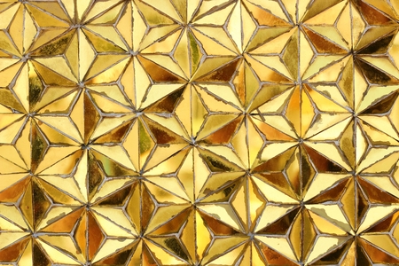 Yellow mosaic wall.の写真素材