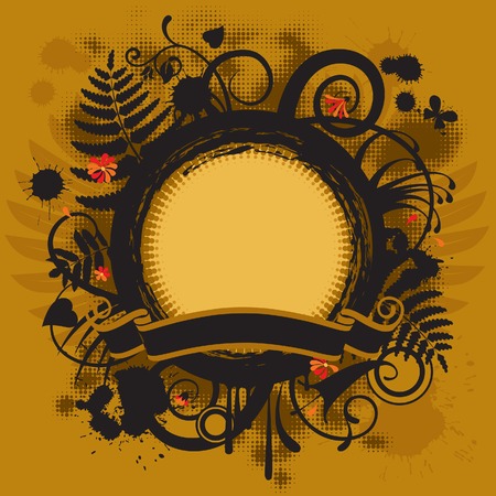 Vector round bannerのイラスト素材