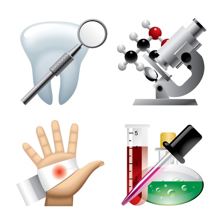 Vector set of medical iconsのイラスト素材