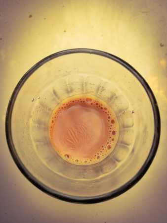 Mumbai Tea glass cup cutting chaiの写真素材