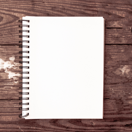 white plain notebook for social media marketing postの写真素材
