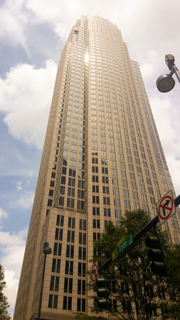 tall glass made office buildingの写真素材