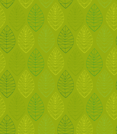 Green seamless pattern with leafsのイラスト素材
