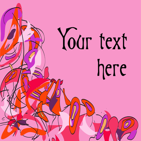 Pink background with copy spaceのイラスト素材