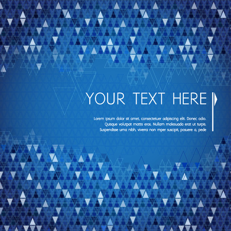 Abstract dark background with colorful blue triangle and copy spaceのイラスト素材
