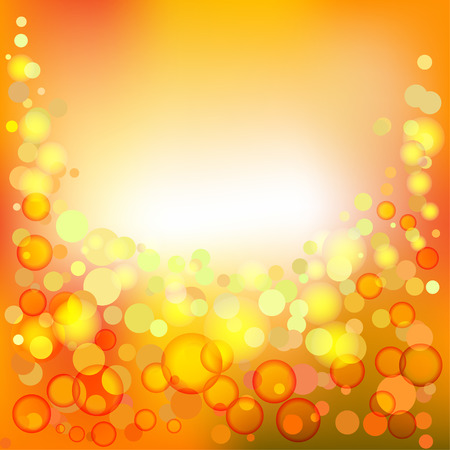 Bright background with bubbles, spackles and copy spaceのイラスト素材