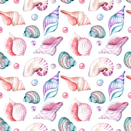 Seamless watercolor seamless pattern. Background, backdrop hand-drawn painted on white background
