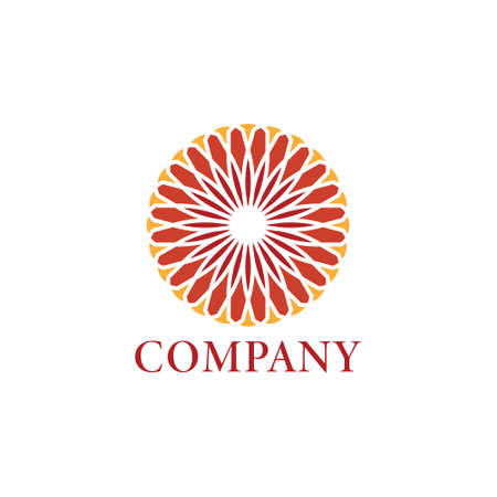 Flower of Life Pattern Logo applied for beauty and spa logo design inspiration.のイラスト素材