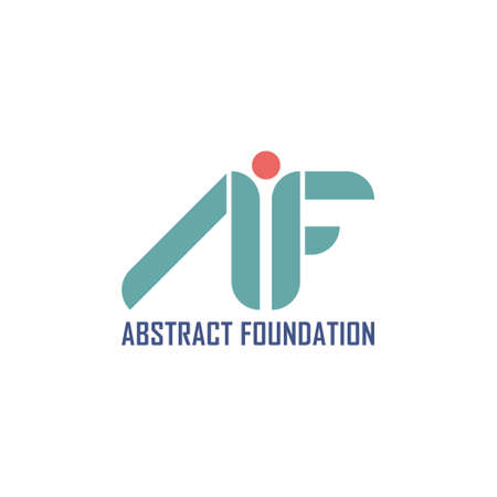 Initial Letter AF logo applied for Abstract Foundation logo design.のイラスト素材