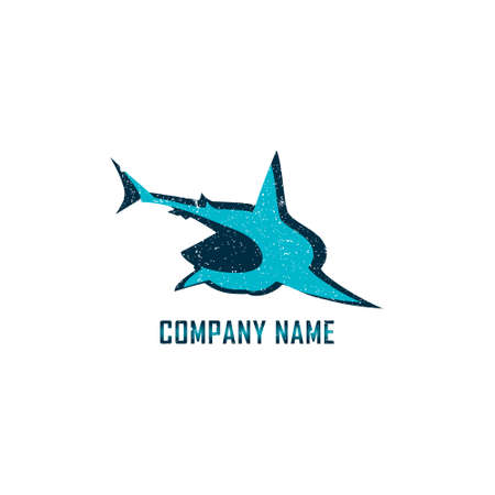 Simple Shark Logo applied for E-Sport Team Name logo design inspiration.のイラスト素材