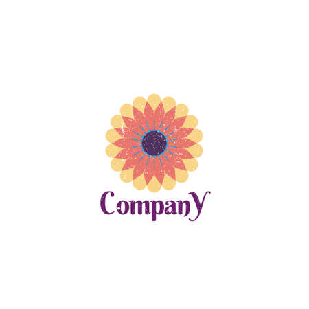 Abstract Flower Logo Design applied for the salon and beauty spa business logo.のイラスト素材