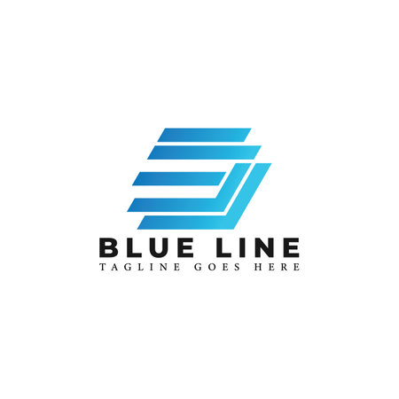 Abstract initial letter BL or LB logo in blue color isolated in white background applied for tax consultant company logo also suitable for the brands or companiesのイラスト素材