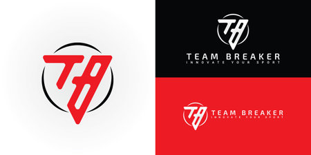 The dynamic  design features the initials TB elegantly integrated into a stylized arrow shape. The ...