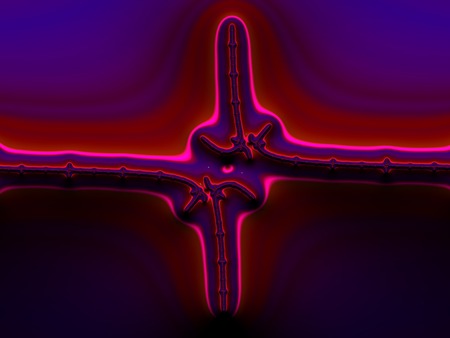 fractal pc rendering color grading iterationの写真素材