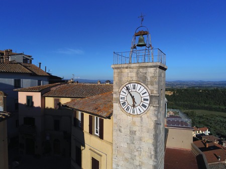 Chianciano terme drone panoramaのeditorial素材