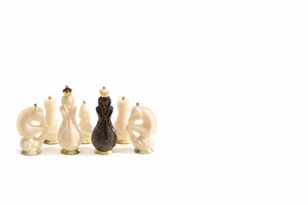 Chess Figures Isolated On White Background