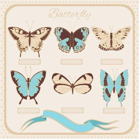 Butterflies vector illustration.のイラスト素材
