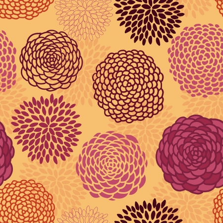 Floral seamless vector pattern.のイラスト素材