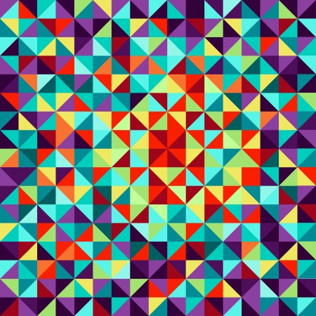 Colorful triangle tiles seamless vector pattern.のイラスト素材