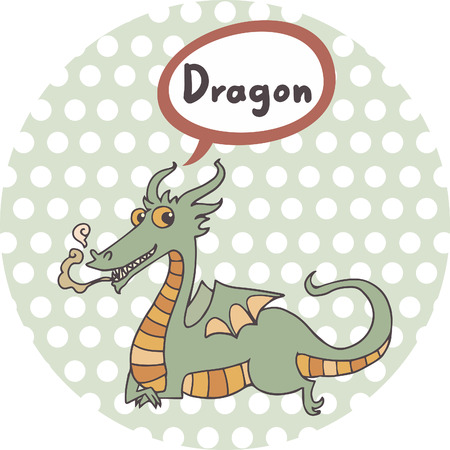 Chinese zodiac animal vector illustration.のイラスト素材