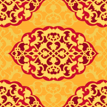 Mid-east carpet style seamless pattern.のイラスト素材