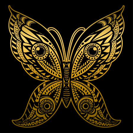 Beautiful abstract butterfly. Vector illustration.のイラスト素材