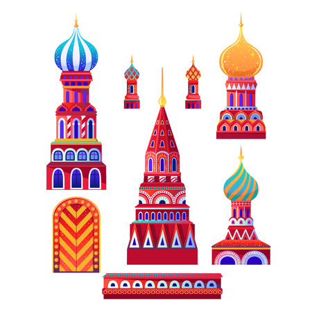 Beautiful colorful Cathedral. Nutcracker story, winter fairy tale. Vector illustration. Merry Christmas!のイラスト素材