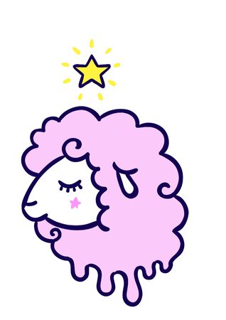 Vector illustration of Pop Cute ice cream cones that look like animals. Seamless ice cream pattern with animals. Vector background.のイラスト素材