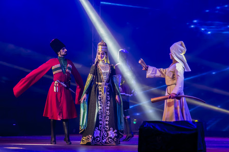 Russia Caucasus folk danceのeditorial素材