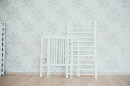 baby crib.dismantled bed.