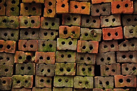 bricks for building and constructionの写真素材