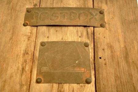 In asia, The post box arrived in the late 19th century Hong Kong and were made of wood の写真素材