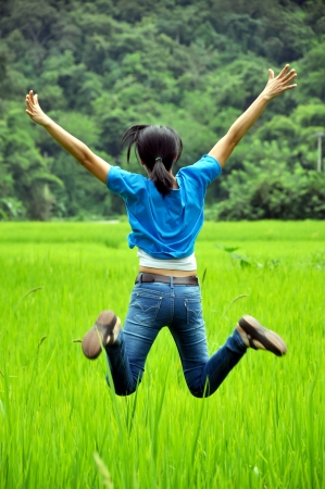 She was fun  Slashdot favorite with the beautiful surroundings の写真素材