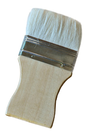 Brush white skin soft, smooth and compact, easy to use and close to the wood.の写真素材