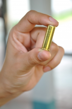A bullet is a projectile propelled by a firearm, sling, or air gun.の写真素材