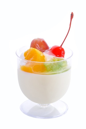 Dessert mousses are typically made with whipped egg whites or whipped cream, and generally flavored with chocolate or fruit.の写真素材