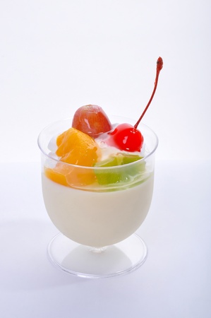 Dessert mousses are typically made with whipped egg whites or whipped cream, and generally flavored with chocolate or fruit.の写真素材