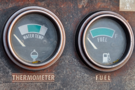 Gauge the heat level and fuel level の写真素材