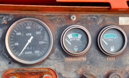 Gauge the heat level and fuel level の写真素材