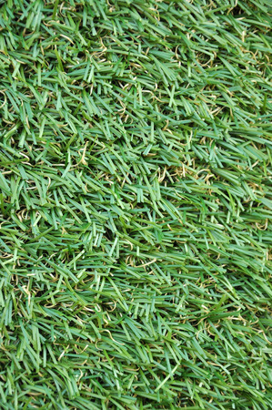 Plan view of artificial turf on the floor の写真素材